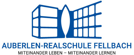 Logo: Auberlen-Realschule Fellbach - Miteinander Leben - Miteinander Lernen